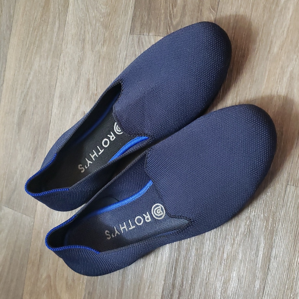 Rothy's "THE LOAFER" in Navy Flats Sz 10.5
